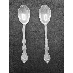 Vintage Set of 2 Teaspoon Sugar Spoon International Silver Interlude Silverplate